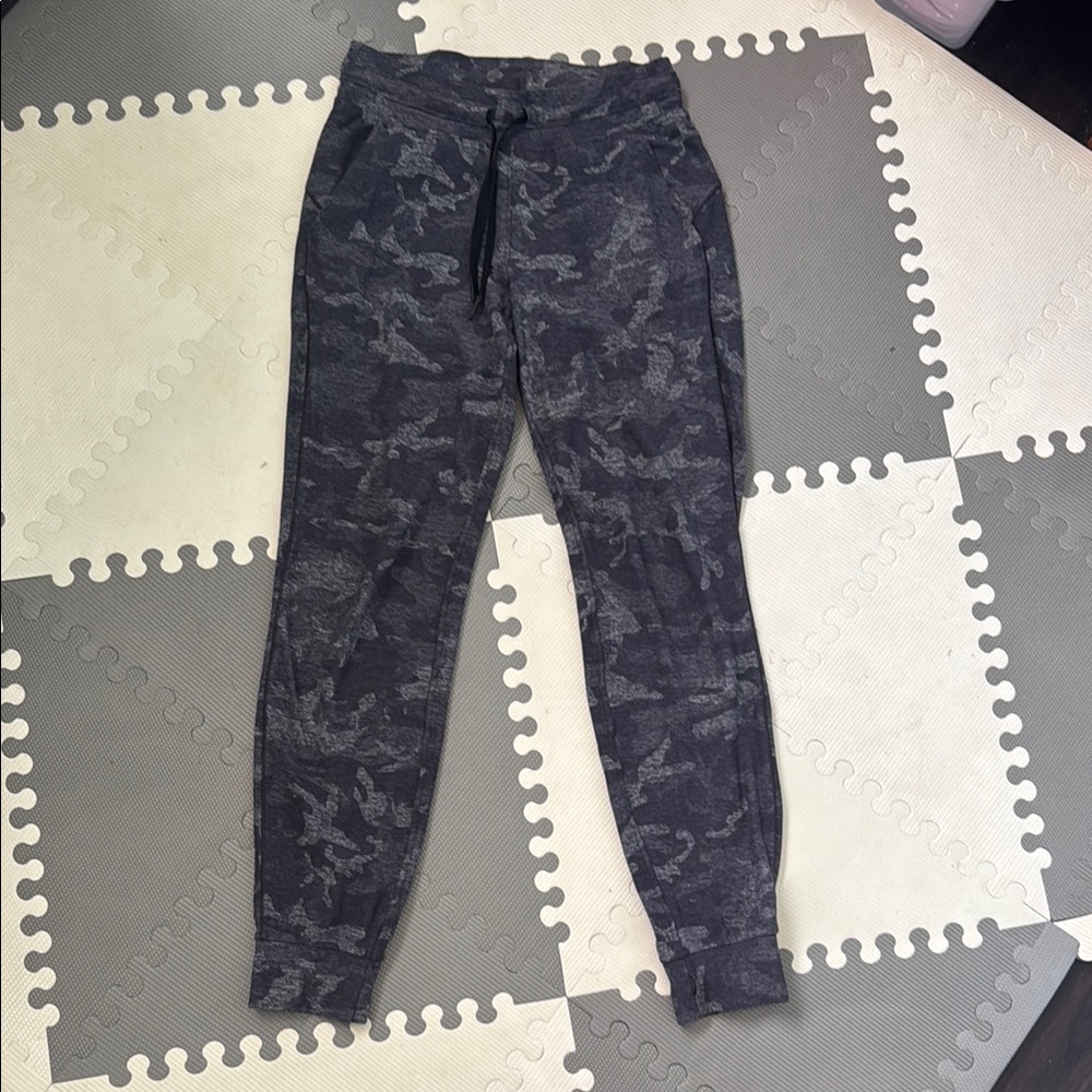 Lululemon Athletica Gray Camo Track Pants
